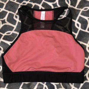 VICTORIA SECRET PINK NUDE/PINK SPORTS BRA (S)